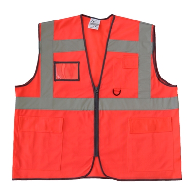 Safety Jacket EN 20471 HiVis Red